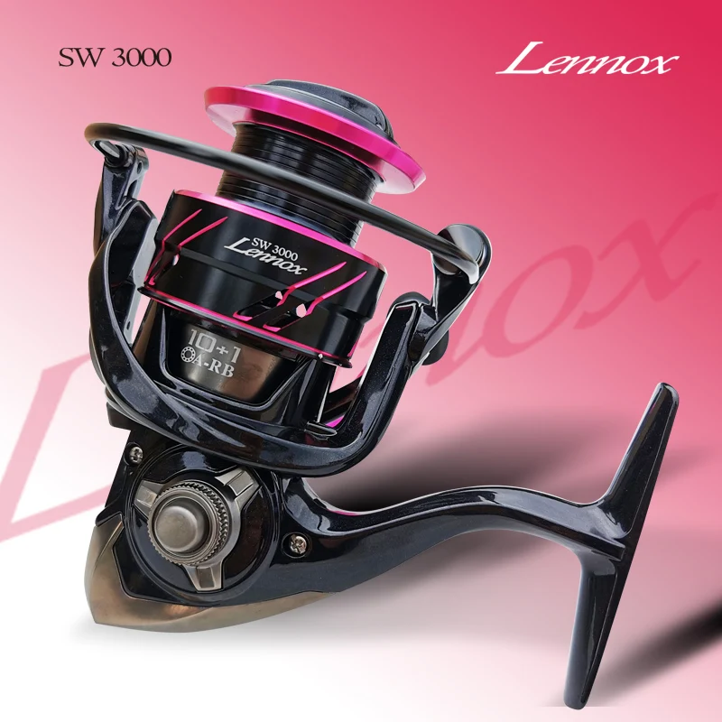 LENNOX SW1000 SW2000 Light Spinning Fishing Reel Rock Fishing Reel 10+1 Ball Bearings Left And Right Handed Universal Saltwater