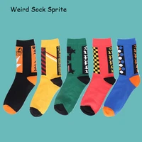 stockings mens trendy street color matching long tube ins ins korean version of the college style hip hop socks for women