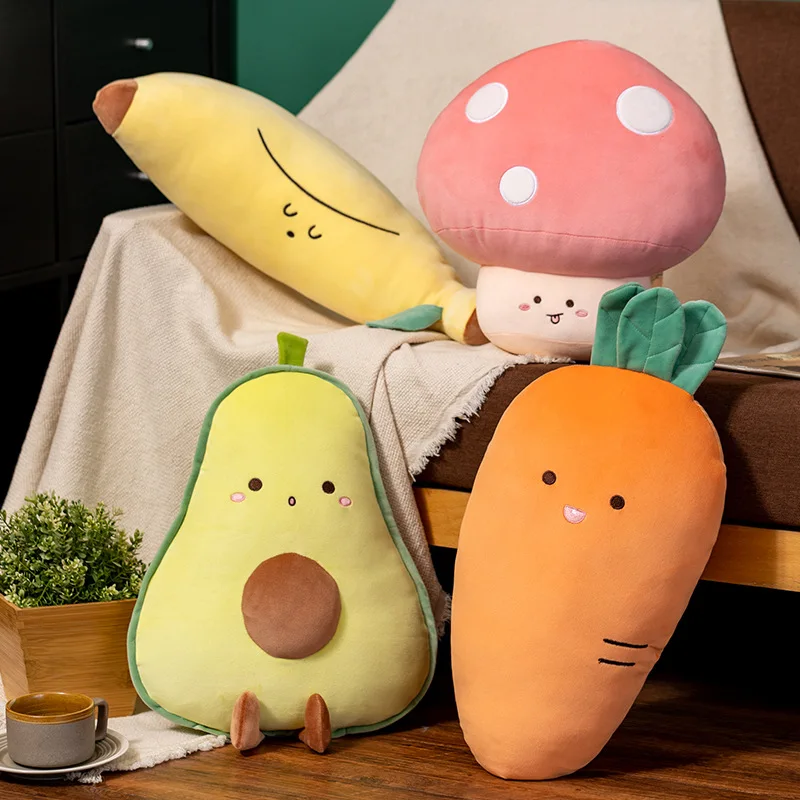

New Cartoon Animal Pillow Rabbit Dinosaur Fruit Cushion Collection Car Lumbar Pillow Sofa Decoration Best Gift for Children