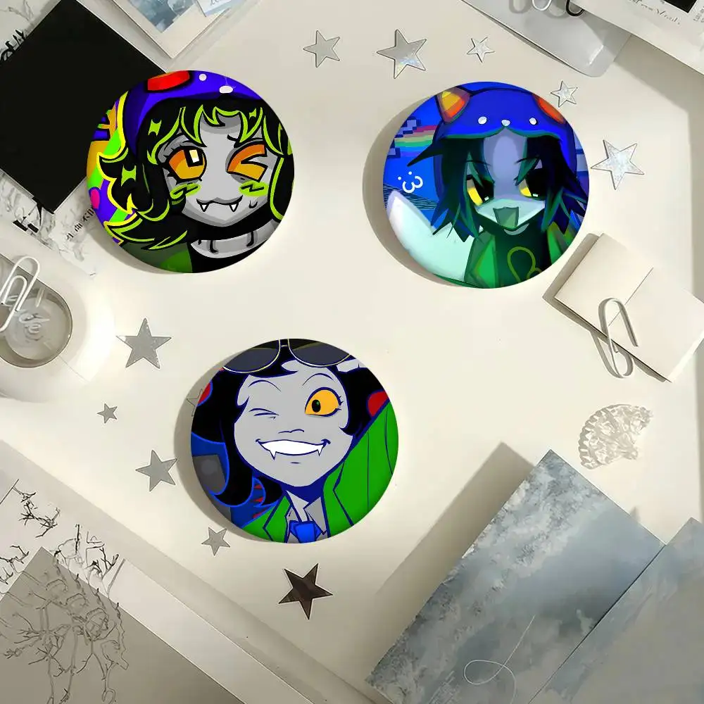 Забавная игровая брошь MSPA Nepeta Leijon, круглый значок, креативная булавка для одежды, аксессуар для рюкзака, значок на лацкан (art.: 3920db338b790) - 3920db338b790
