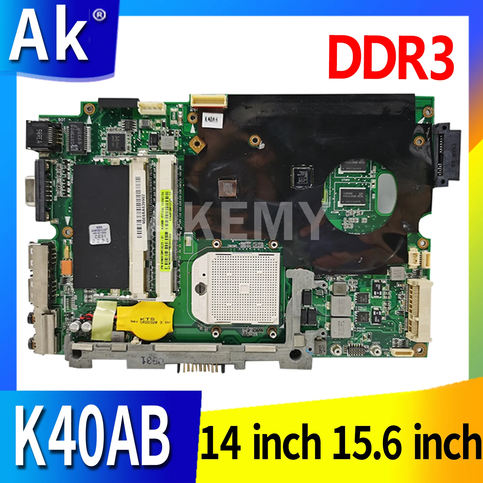 

Материнская плата K40AB K50AB для ноутбука ASUS K40AB K50AB материнская плата для ноутбука REV.1.3G DDR3 с графической картой