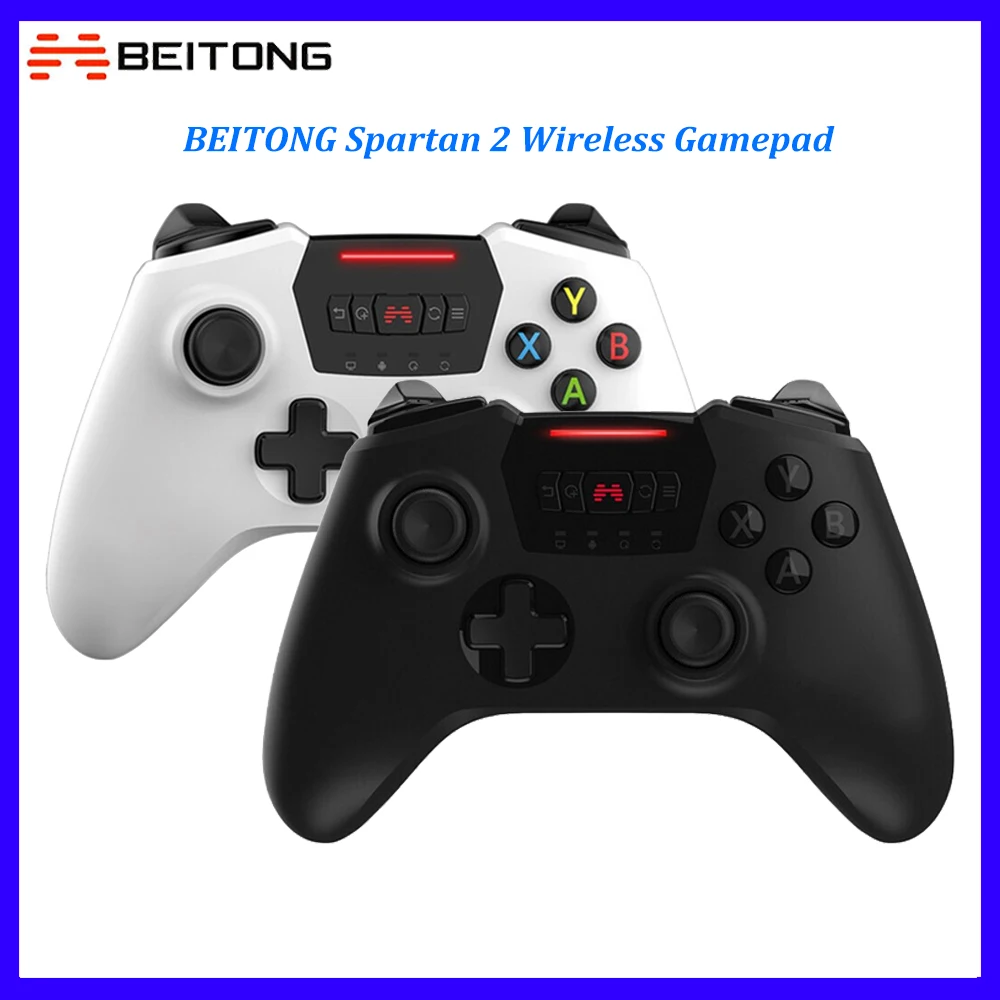 

BEITONG Spartan 2 Bluetooth Wireless Gamepad with Joystick with 2.4G Receiver Game Controller for PC Android Steam Game Handle
