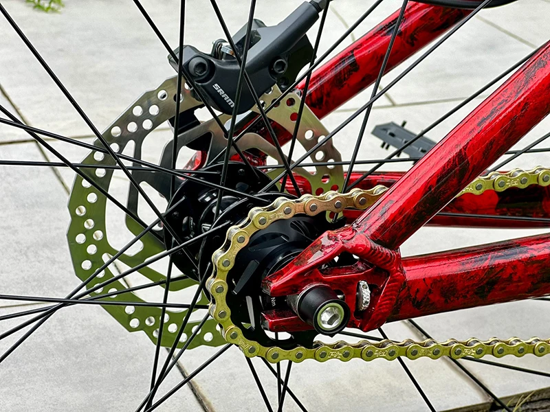 Фото Велосипед Good Times Pro huihui Co-branded Red Single Speed для дёрт-джампинга и соревнований по бездорожью, 26 дюймов №4