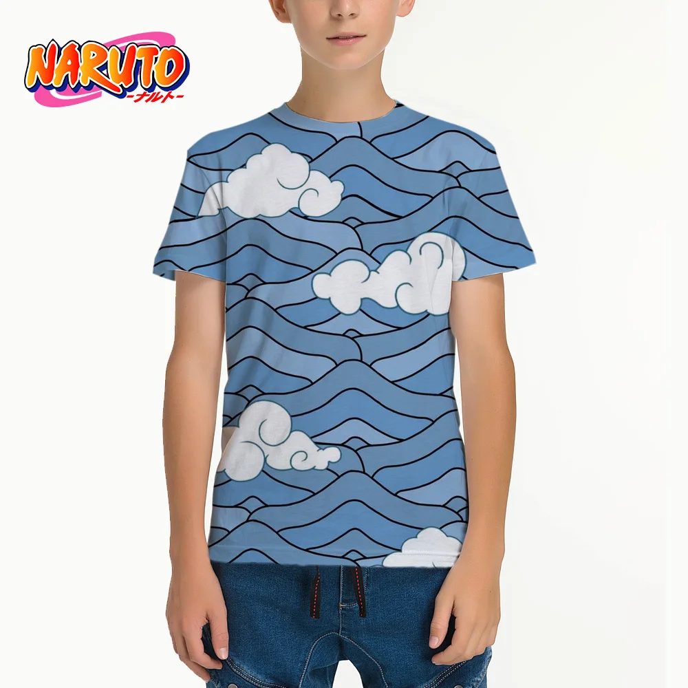 3D t-shirt male O-neck cartoon t-shirt male/female cool harajuku clothing t-shirt New summer Japanese anime Kakashi Naruto images - 6