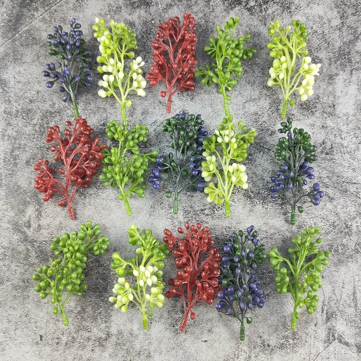

10Pcs Fake Fruit Botany Home Decoration Accessories Wedding Party Scrapbook Party Diy Christmas Artificial Flowers Grass Wall