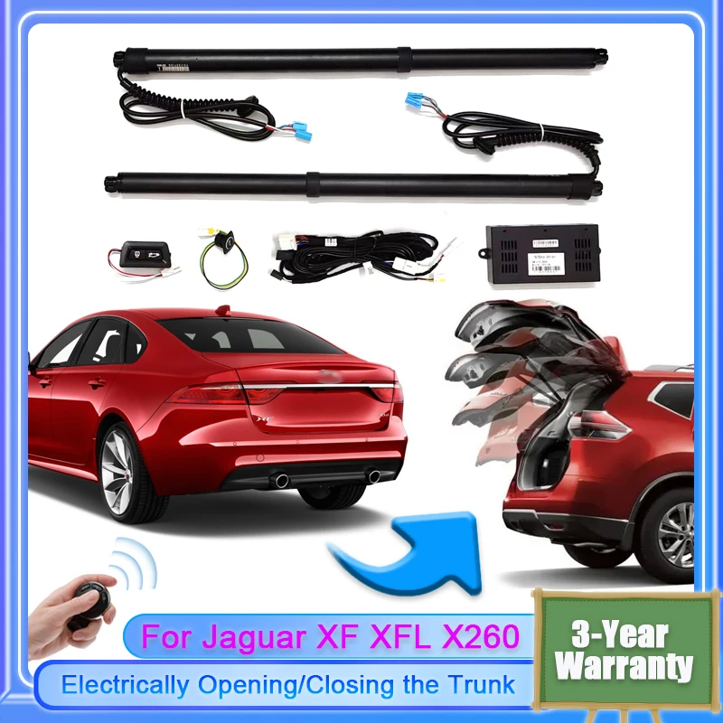 

Электрическая задняя дверь для Jaguar XF XFL X260 2015 ~ 2024, подъемник для багажника, интеллектуальное открытие задних ворот, мягкая Закрытая Автомобильная дверь