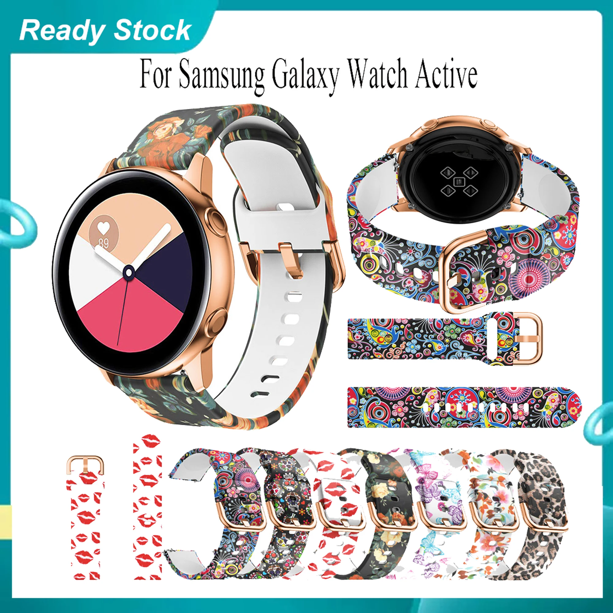 

Ремешок для наручных часов 20 мм для Samsung Galaxy Watch Active 2 40/44 мм 3 41 мм Gear S2