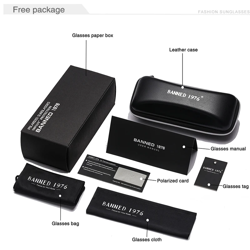 Поляризованные солнцезащитные очки из алюминия и магния