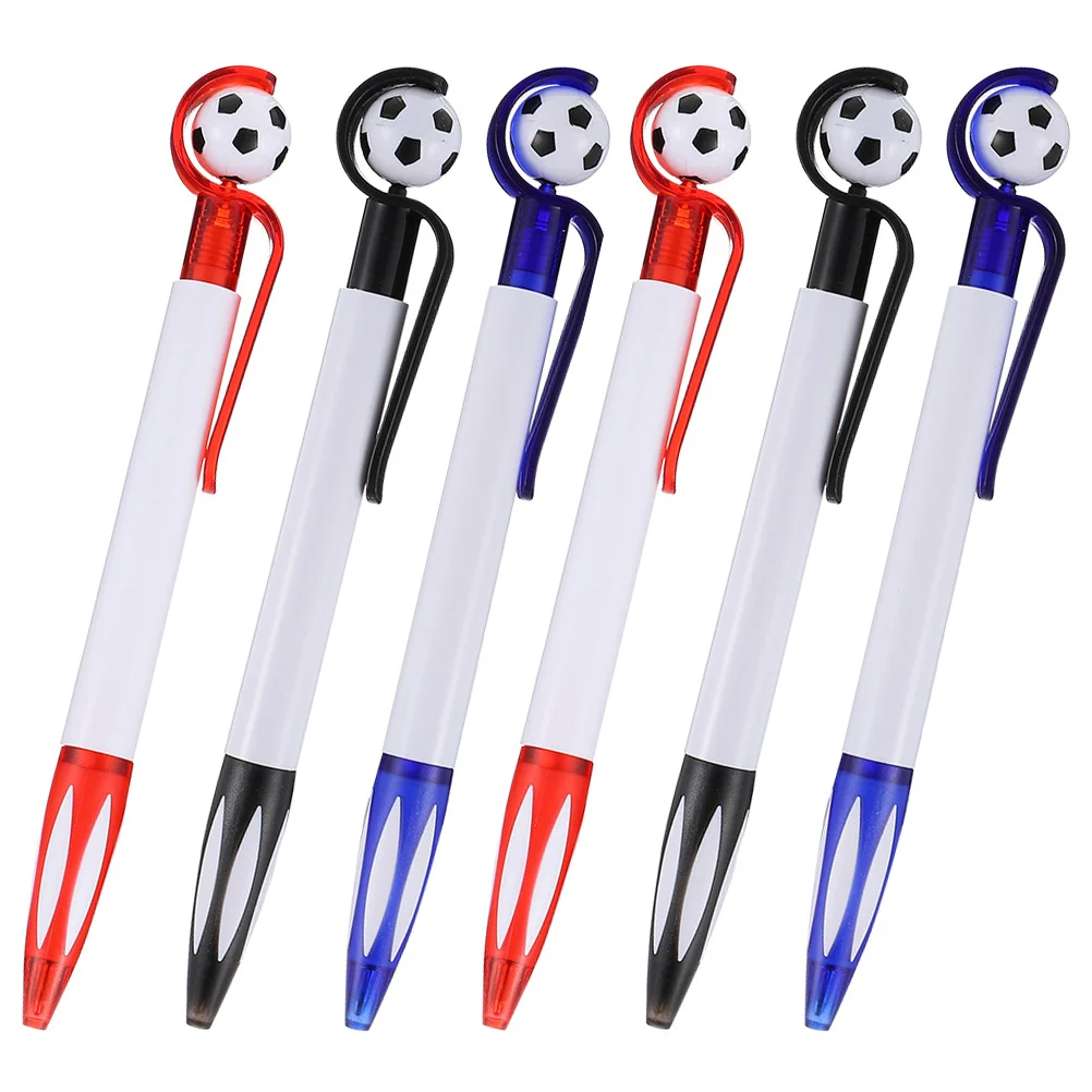 

Pens Ballpoint Pen Football Party Writing Favors Ink Fun Office Soccer Supplies School Rollerball Fine Black Novelty Multicolor