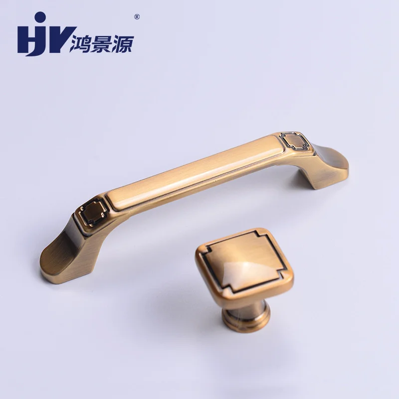 

Classic gold wardrobe door handle cabinet drawer book cabinet handle new Chinese furniture decoration hardware accessories