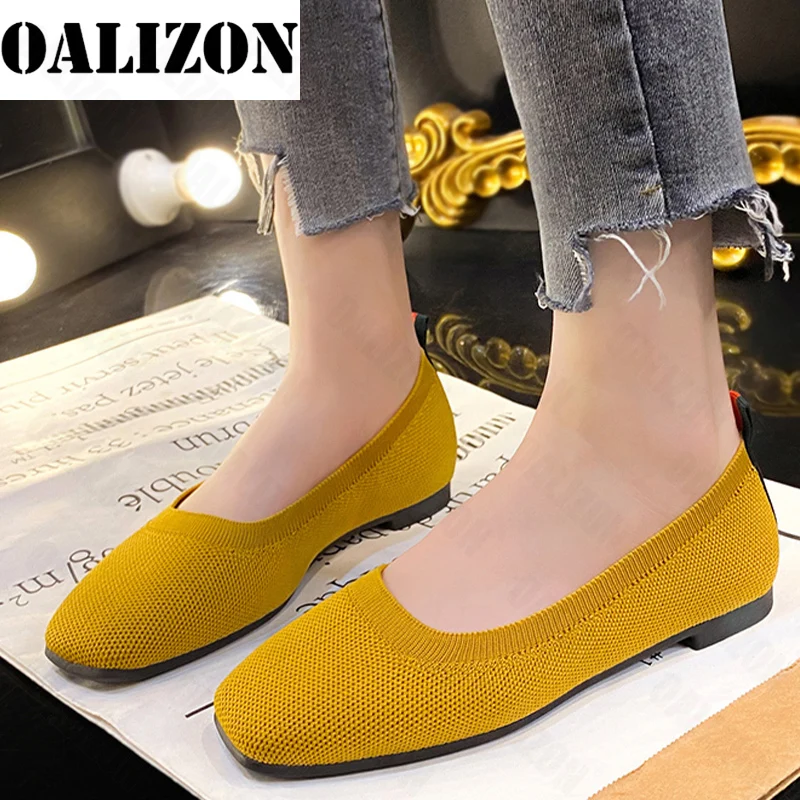 

Новинка 2022 женская обувь для прогулок на весну и лето вязаные слипоны спортивные Лоферы классические женские туфли для вечевечерние