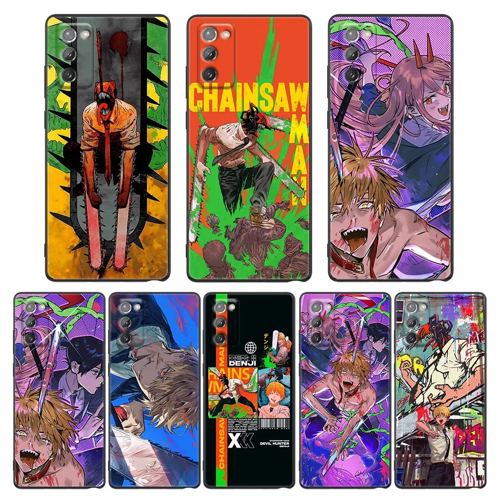 

Cool Cartoon Chainsaw Man Art Anime Funda For Samsung Note 20 Ultra 8 9 10 Plus Case For Galaxy M12 M30 M31s M32 M51 Soft Cover