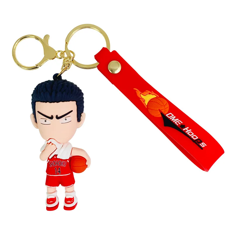 Новые Мультяшные милые брелки из японского аниме Slam Dunk Sakuragi Hanamichi Брелки ПВХ