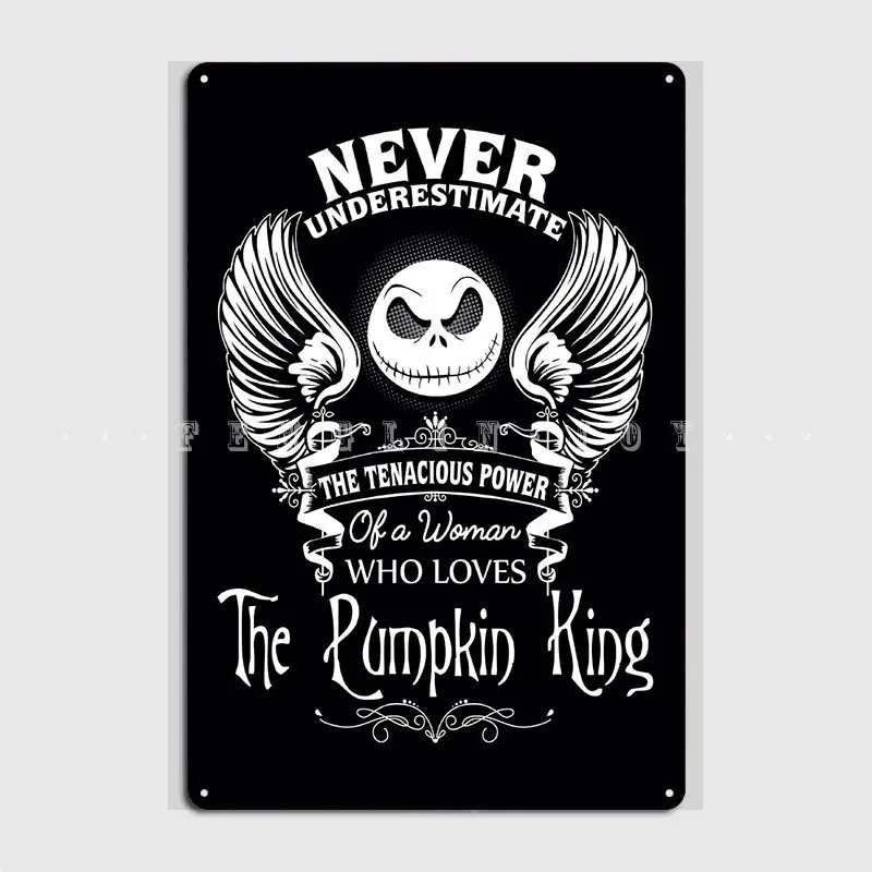 

Металлический плакат с изображением короля тыквы, таблички, клуба, домашней стены