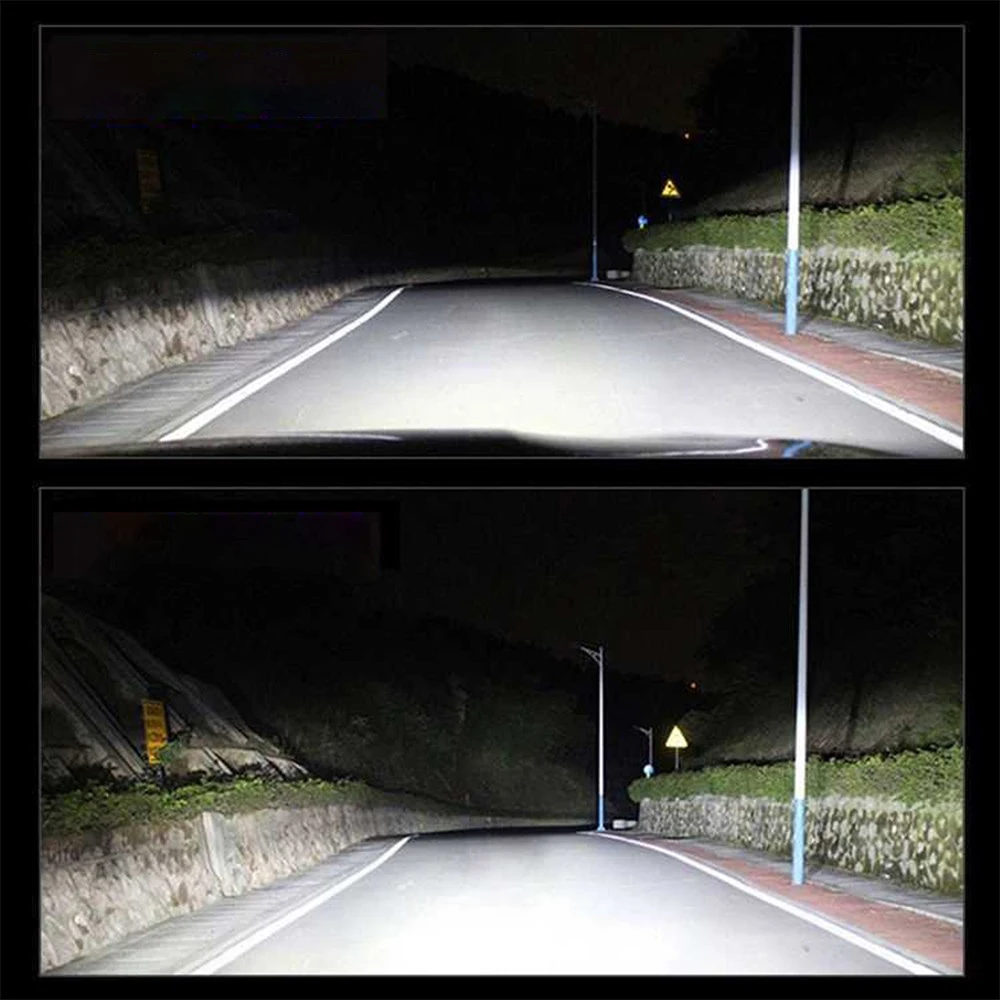 2 шт./пара Светодиодные LED-лампы F2 ZES 60Вт 3500LM Canbus лампы для автомобильных фар H1 H3 H4 H7