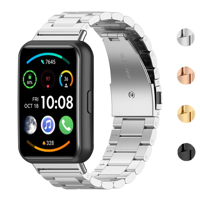 

Ремешок сменный металлический для наручных часов Huawei Watch Fit 2, браслет из нержавеющей стали для наручных часов Huawei Fit2, аксессуары