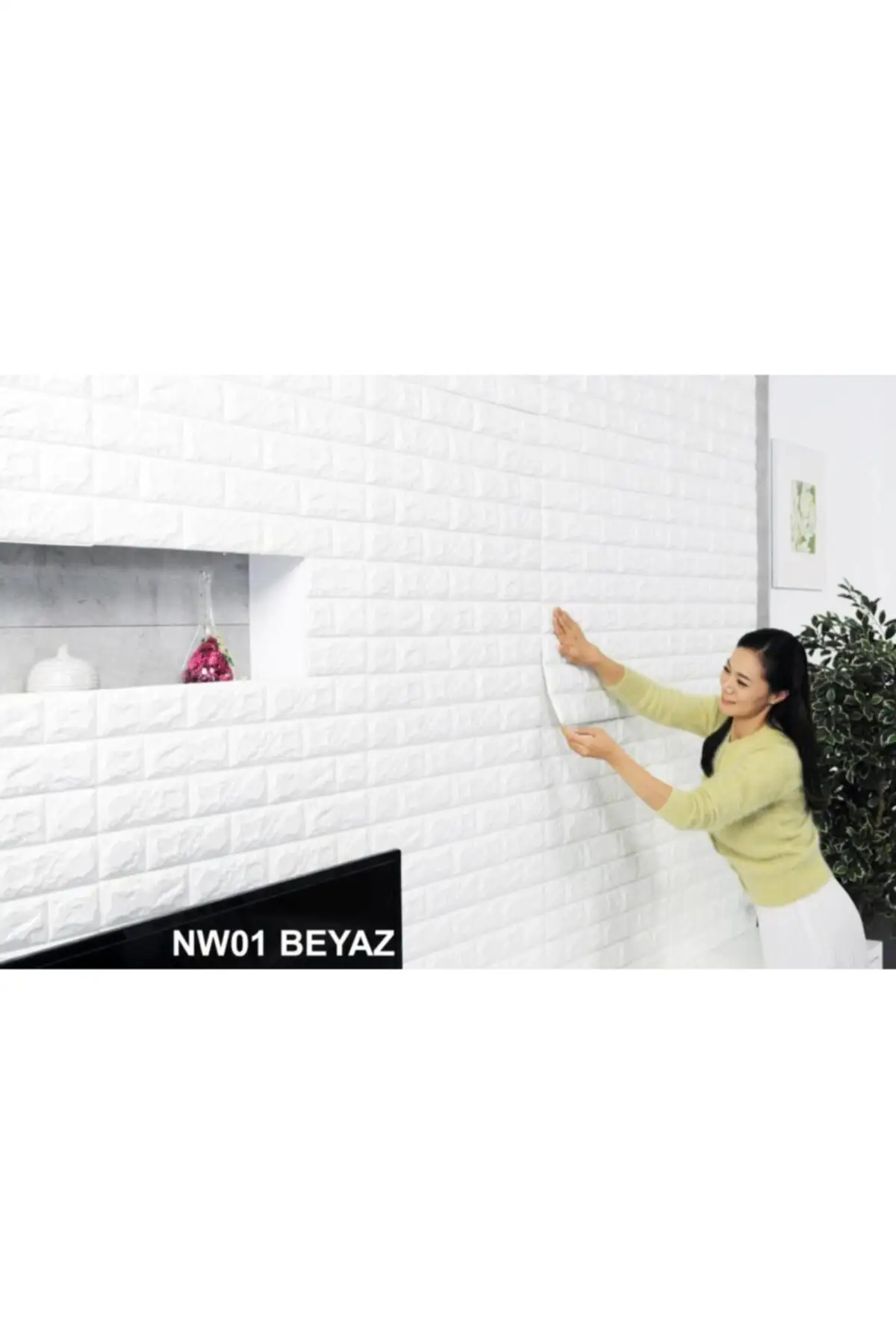 Самоклеящаяся Белая настенная панель 3D Съемная мебель Настенная бумага для