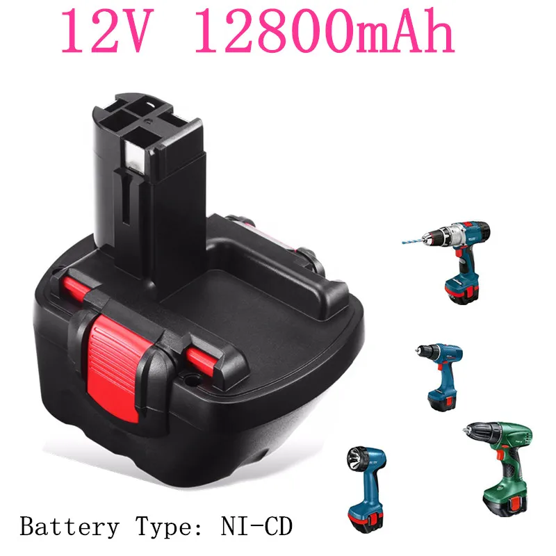 

12V 12800mAh For PSR 1200 Rechargeable battery GSR 12V 9.8AH AHS GSB GSR 12V E-2 BAT043 BAT045 BAT046 BAT049 BAT120 BAT139