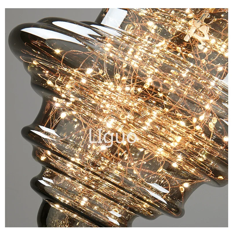 Mantianxing стеклянная люстра для ресторана гостиной бара крыльца прикроватного