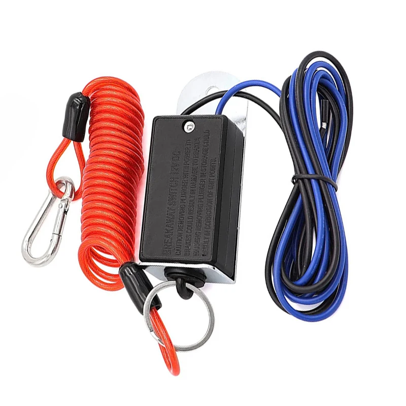 

Durable Electric Breakaway Switch Battery Break Away Coiled Cable System Fit for Trailer Towing Caravan Camper