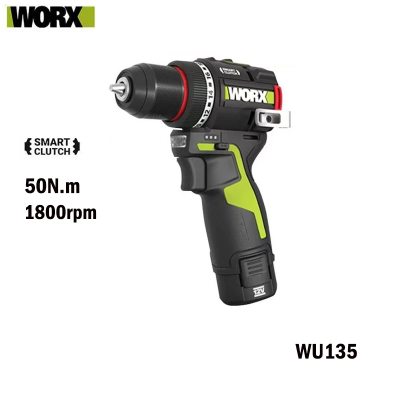Фото Электрическая дрель WORX WU135, отвертка, 12 В, беспроводной электроинструмент №1
