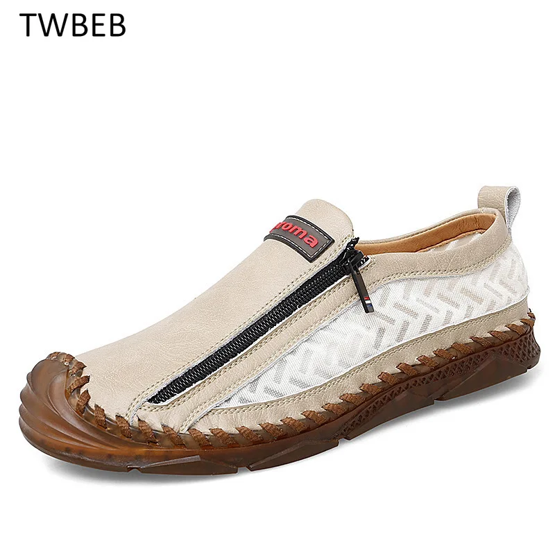 

Designer Leather Men's Shoes Fashion Casual Shoes Men Sneakers Italian Loafers Breathable Leisure Male Footwear Zapatos Hombre