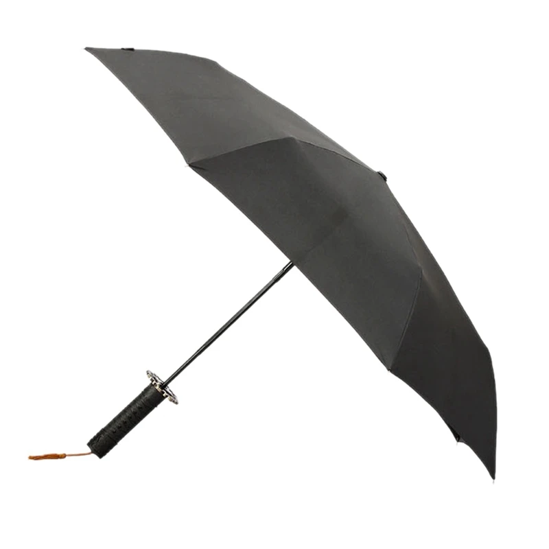 

Творческий автоматический складной зонт 8K для мужчин и женщин, японский автоматический складной зонтик в форме самурайского меча