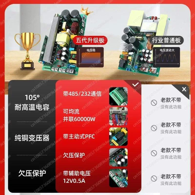 Импульсный источник питания высокой мощности 500w800W1000W1200W1500W2000W 12V24V36V48V