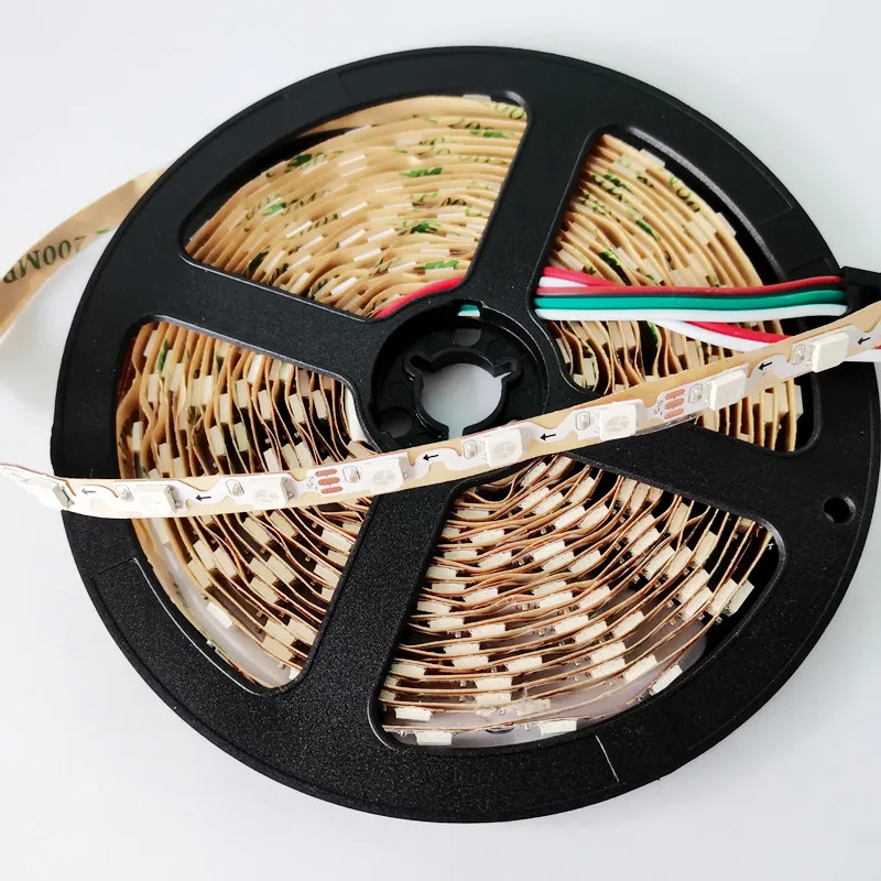 5 м WS2812B Пиксельная полоса освещения S Тип 6 мм DC5V IC 60 светодиосветодиодный s/M