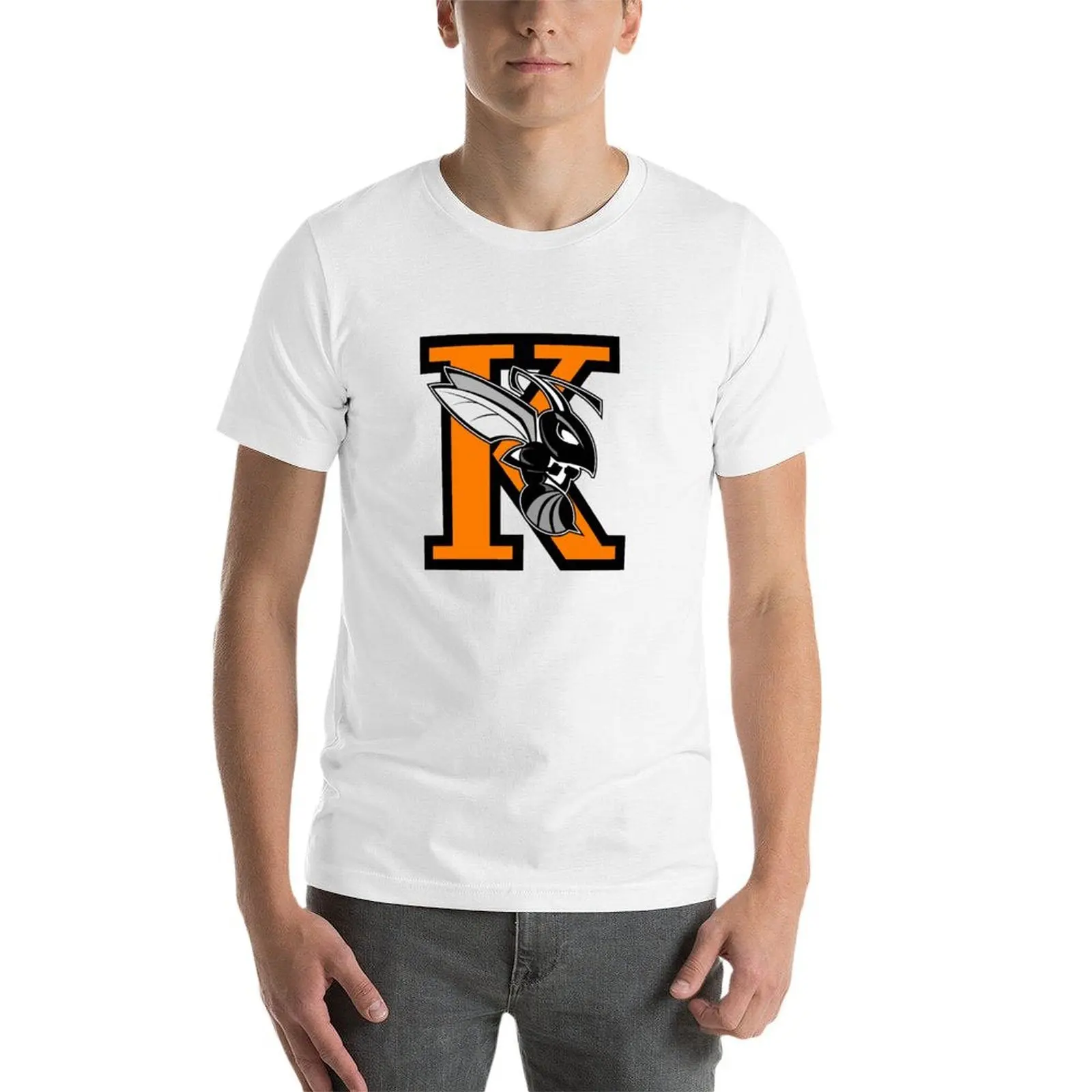 Фото Футболка Kalamazoo College с модным принтом и короткими рукавами №3