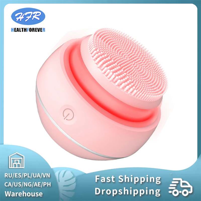 

Silicone Electric Facial Cleansing Brush Vibration Face Cleaner Wash Instrument Home Manual Facial Cleansing Brush Wash Artifact