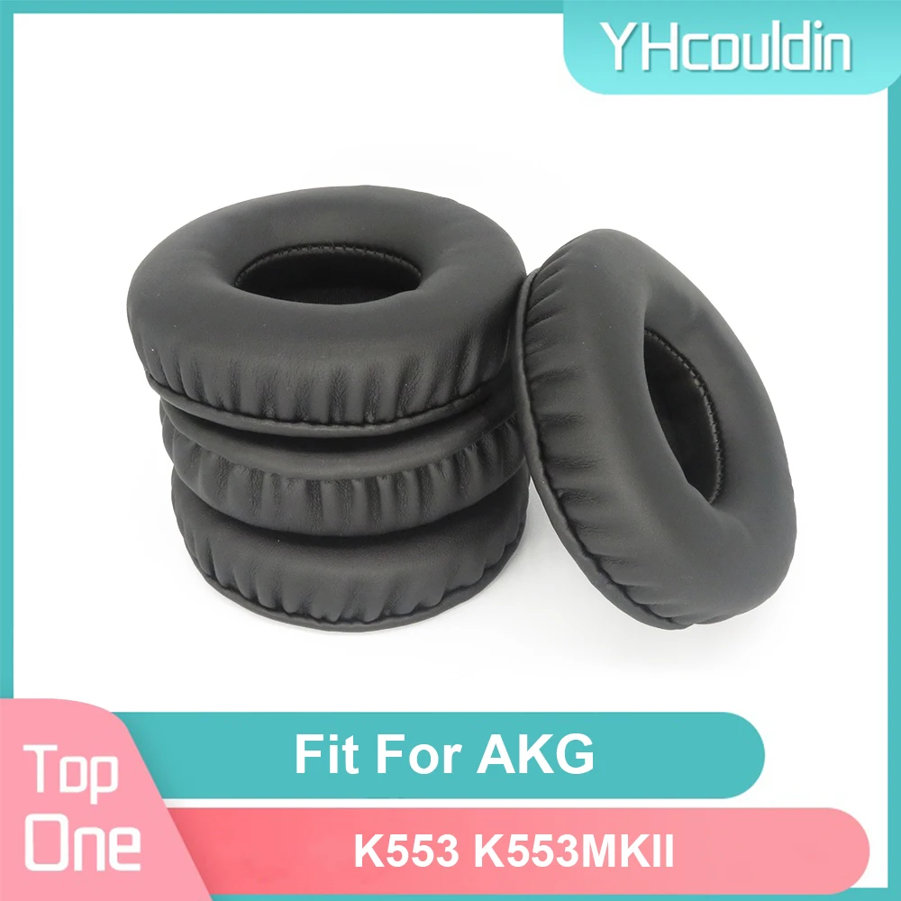 Earpads For AKG K553 K553MKII Headphone Earcushions PU Soft Pads Foam Ear Pads Black