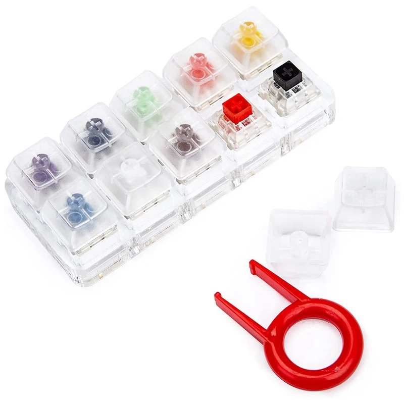 

10-Key Switch Tester, Mechanical Keyboards 10-Key Switch Testing Tool Switch Tester Kit with Keycap Puller