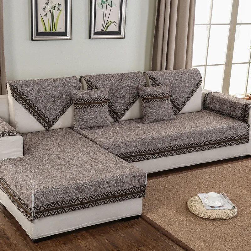 Европейский однотонный чехол для дивана подлокотник полотенце диван