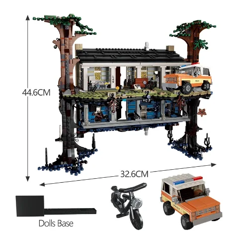 

New 2499pcs City Stranger Things The Upside Down Building Blocks Bricks Set Children Toys Gift Christmas Gift 75810