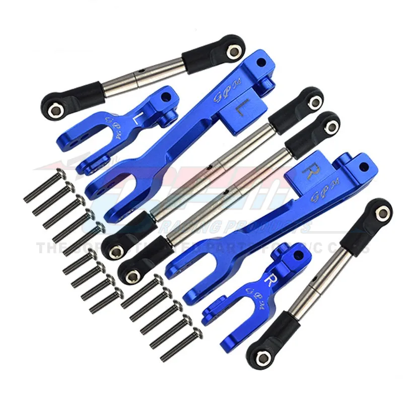 GPM UDR aluminum alloy front+rear anti roll bar resistance+stainless steel pull rod set crawler accessories  312FRS