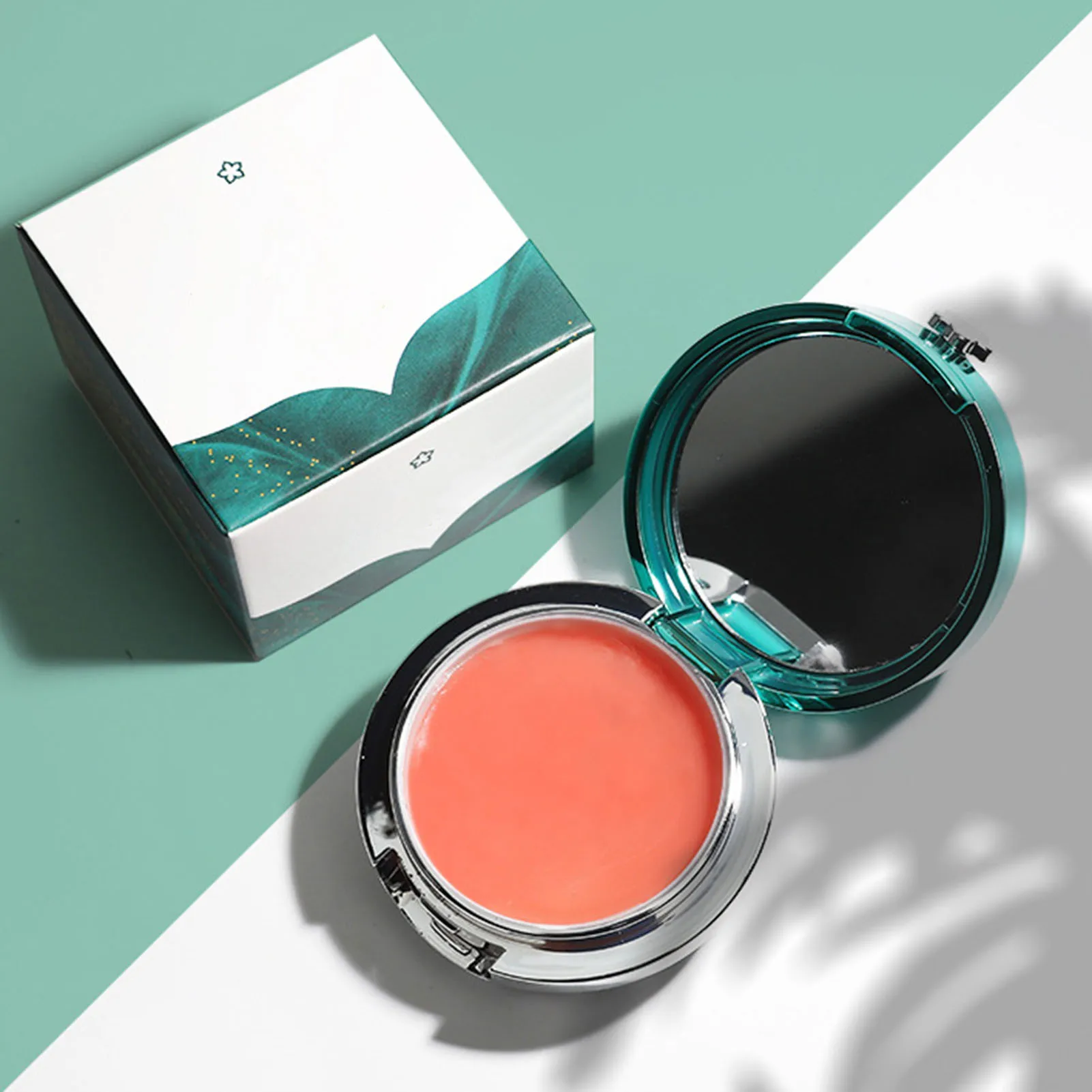 

Бальзам для губ с фруктовым ароматом и зеркалом, многофункциональный натуральный бальзам для губ, продукт для ухода за губами