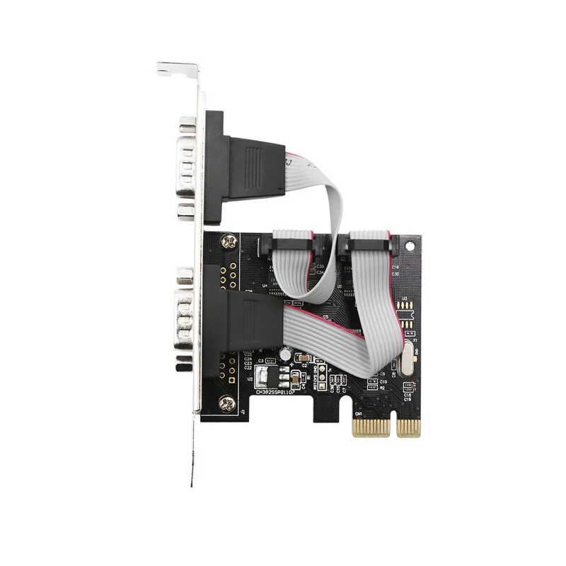 

PCI-E до 2 последовательных карт, встроенный интерфейс PCI-E RS232, промышленное управление, компьютерная плата расширения, компьютерный адаптер, последовательный PCI-E
