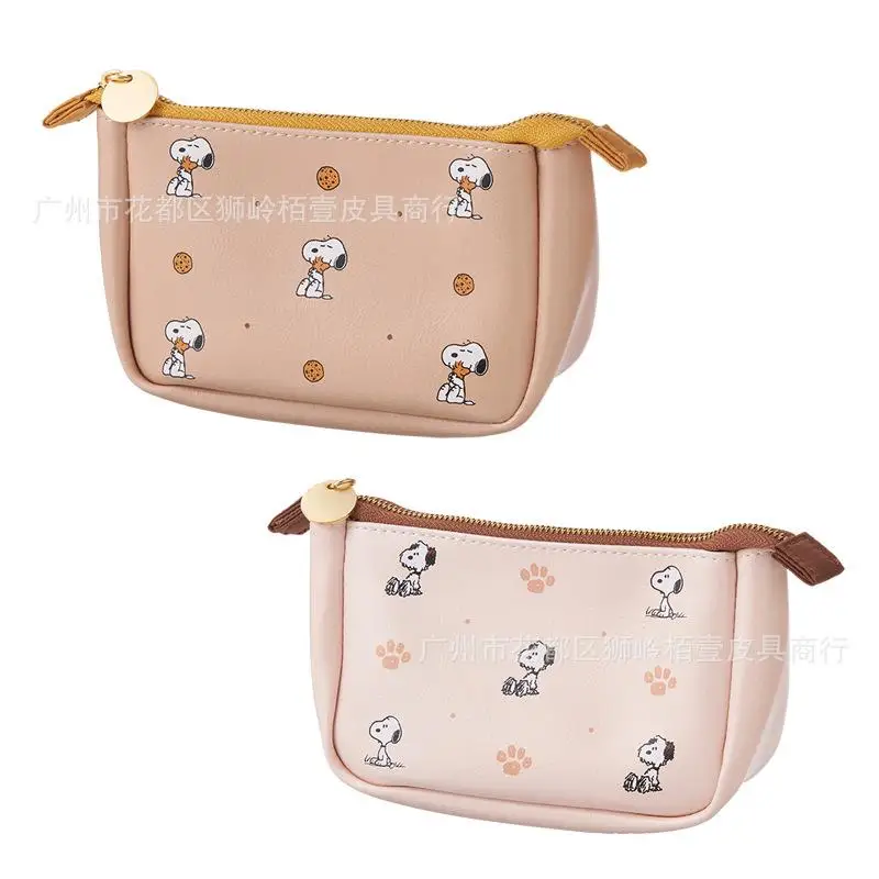 

Kawaii Snoopy cartoon cute large capacity waterproof zipper bag travel bag storage bag makeup bag zero wallet