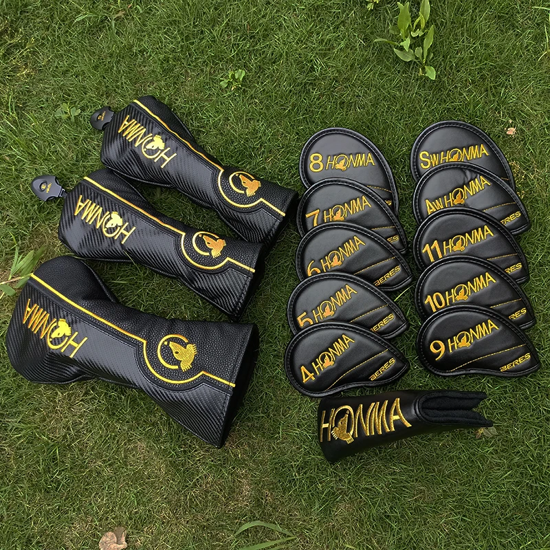 

Golf club set Golf clubs head Cover honma Golf headcover. Drivers wood Irons Putter Club headcover free shiping