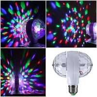 led rotating bulb light with dual head magic stage disco lamp rotating double headed party light household colorful effect lamp