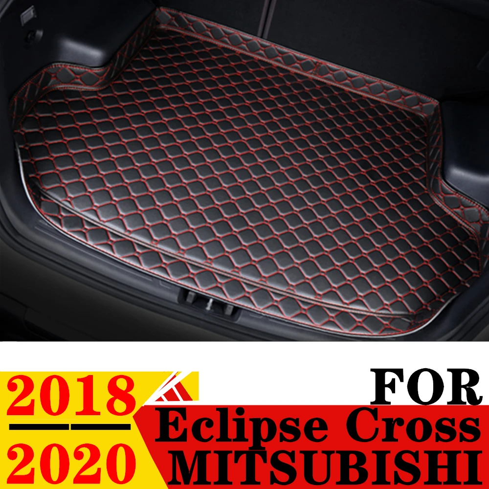 

Автомобильный коврик для багажника Mitsubishi Eclipse Cross 2018-20, Высокие боковые водонепроницаемые задние накладки для груза, коврик, аксессуары, подкладка для багажника