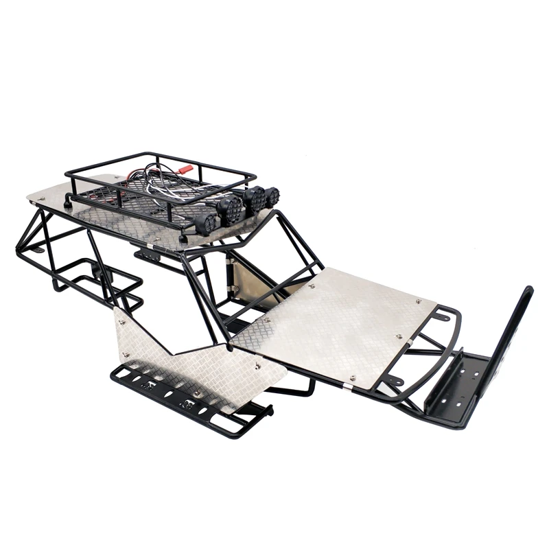 Для масштаба 1/10 RC Axial Wraith металлический каркас каркаса корпус с багажником на
