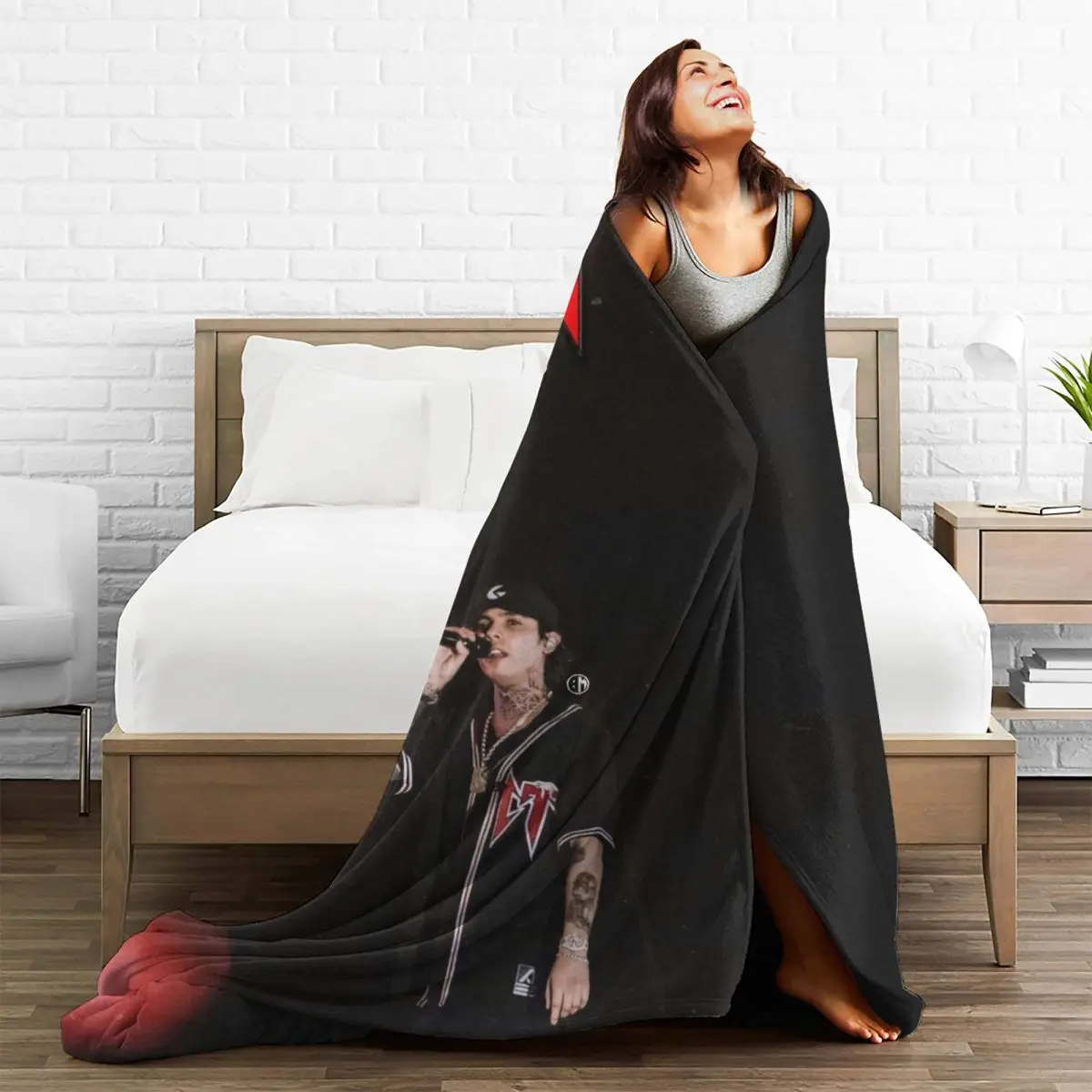 Супермягкое покрывало для кемпинга N-Natanael Canos плед музыкальный певец Фланелевое