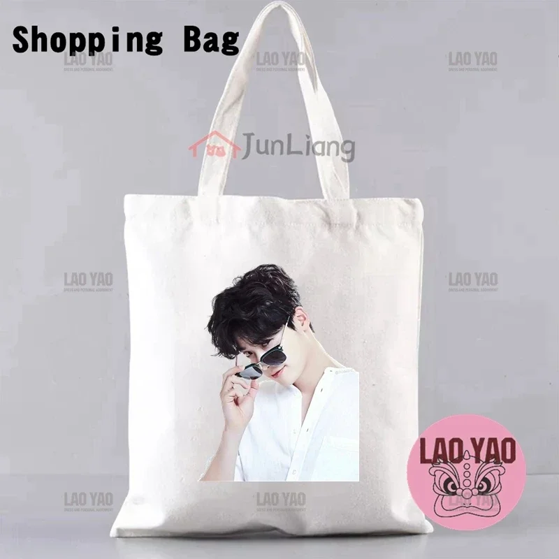 Женская сумка для покупок поклонников K-Pop тканевая сумка-тоут подарка шоппинга