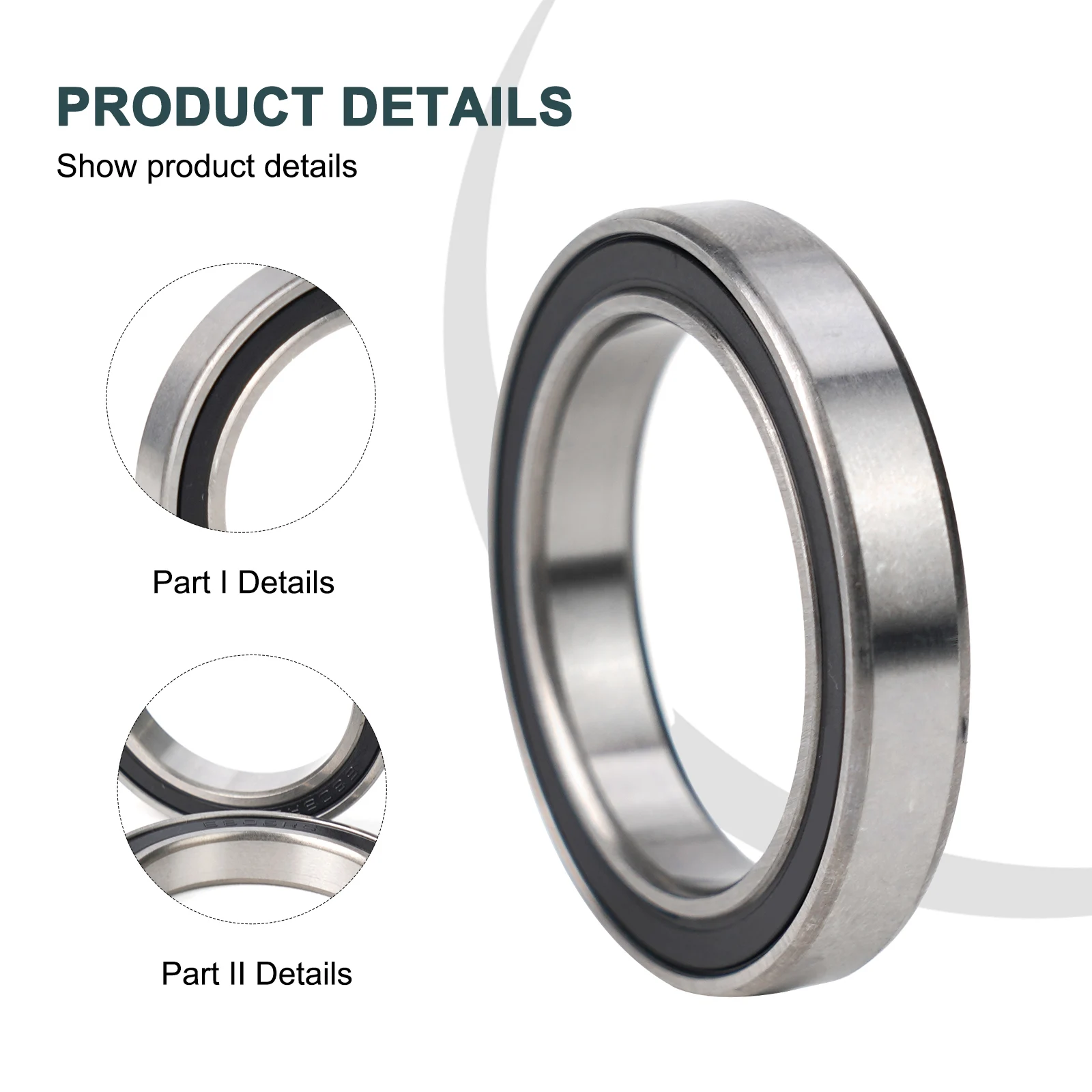 Комплект велосипедных подшипников стальной материал 2 шт. 30x42x7 мм 6806-2RS (61806)