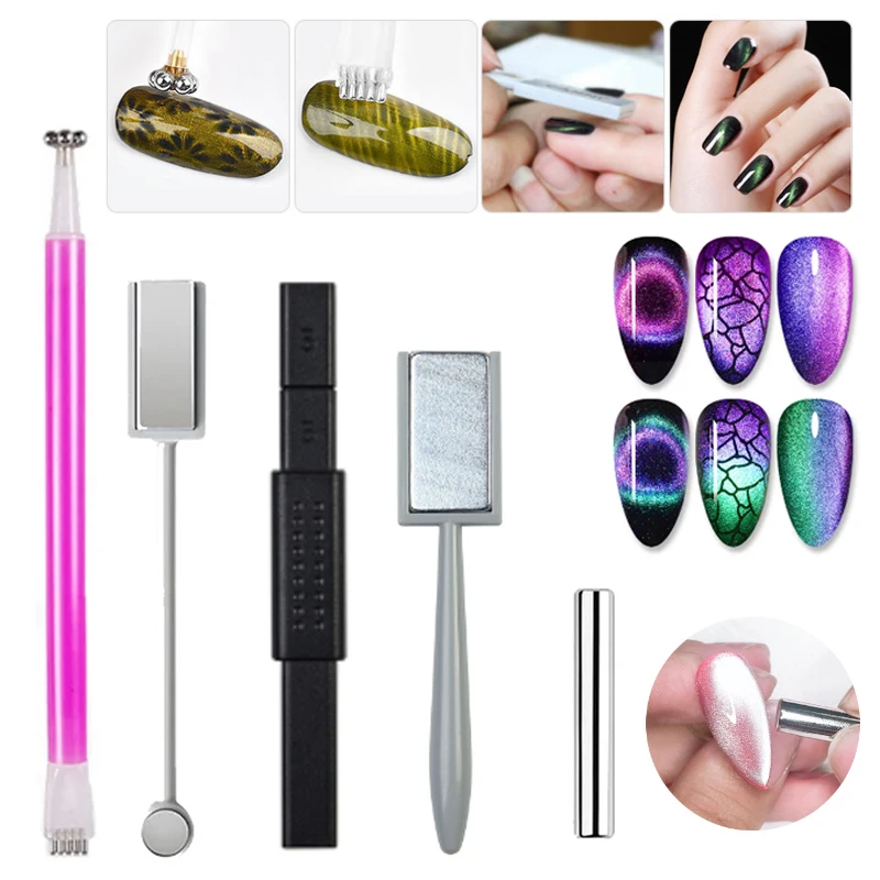 

Nail Art Magnet Stick 9D Magnetic Multifunctional 3D Line Strip Effect Magnet Stone Pattern Absorbing Board Nail Accessory Tools