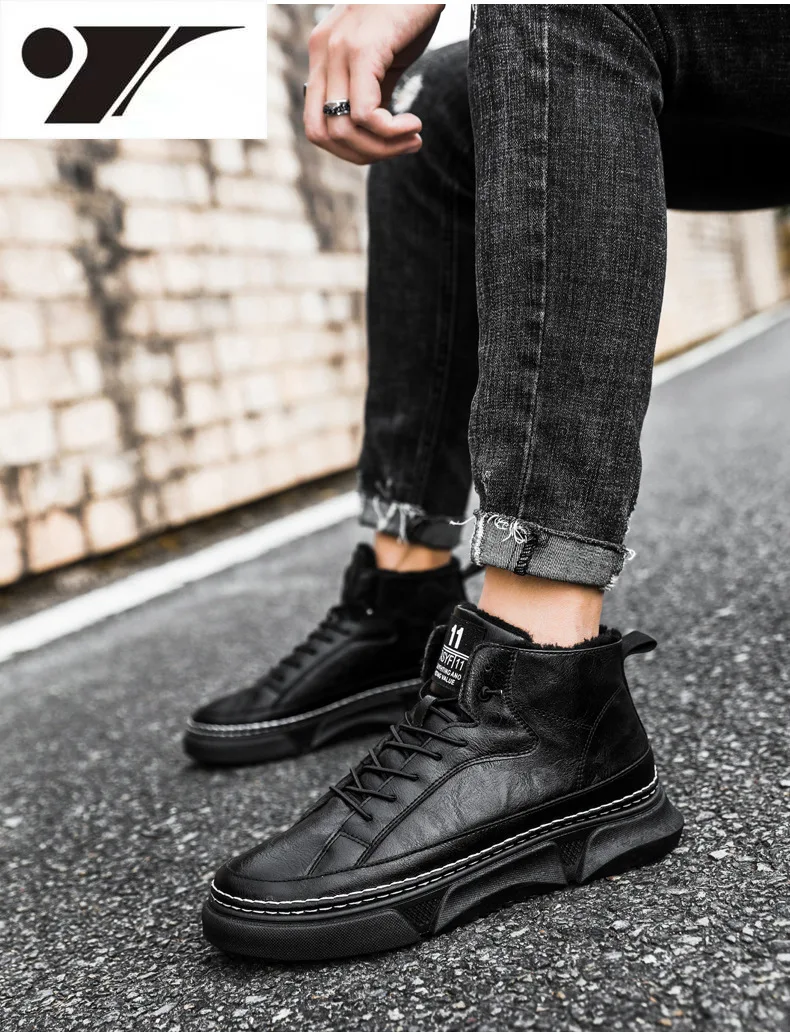 Ботинки Dr. Martens мужские кожаные винтажные повседневные полусапожки на плоской