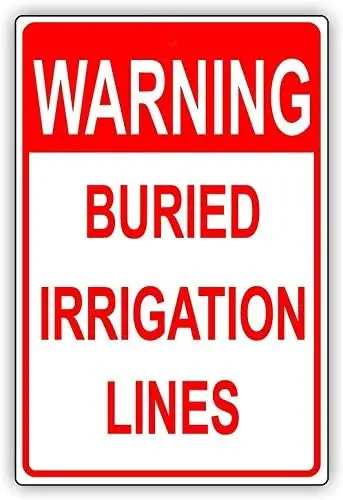 Надпись Предупреждение подземная труба с надписью безопасности алюминиевый