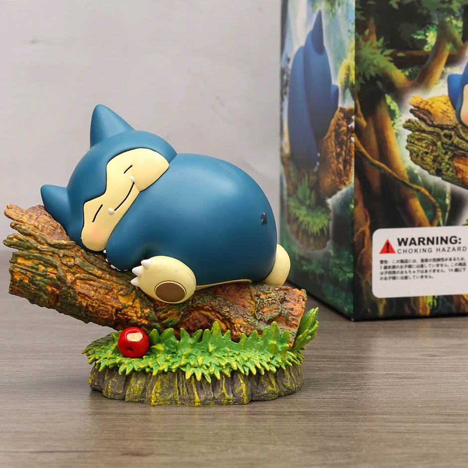 

10.5cm Pokemon Fat Snorlax Sleeping Cute Figure Toy Room Decor Doll Gift